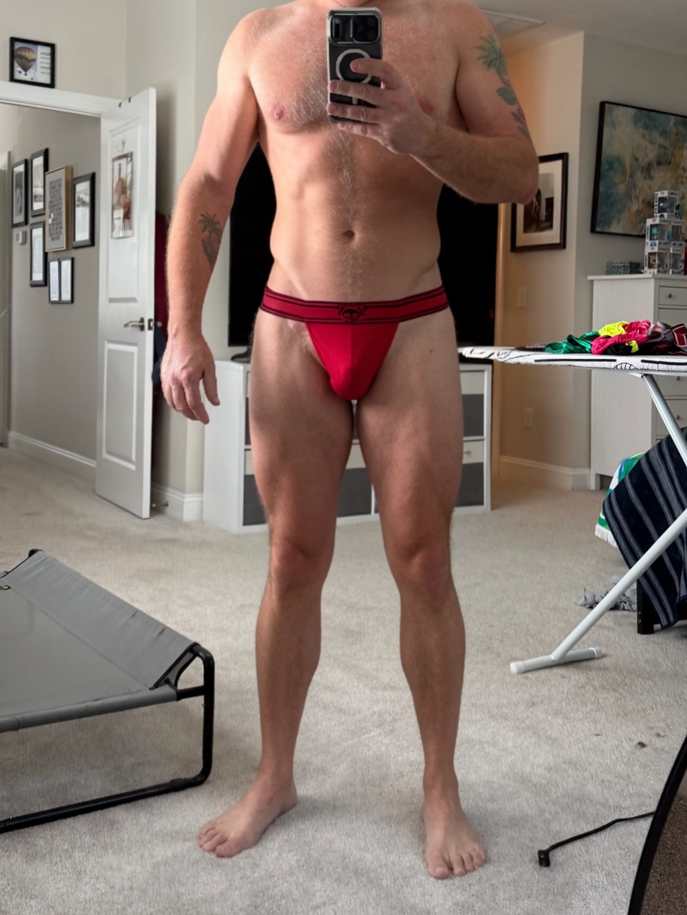 Men’s Nasty Pig Red Thong XXL